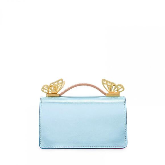 Sophia Webster Mariposa Mini Metallic Leather Shoulder Bag ~ Multi Metallic - Picture 2 of 8